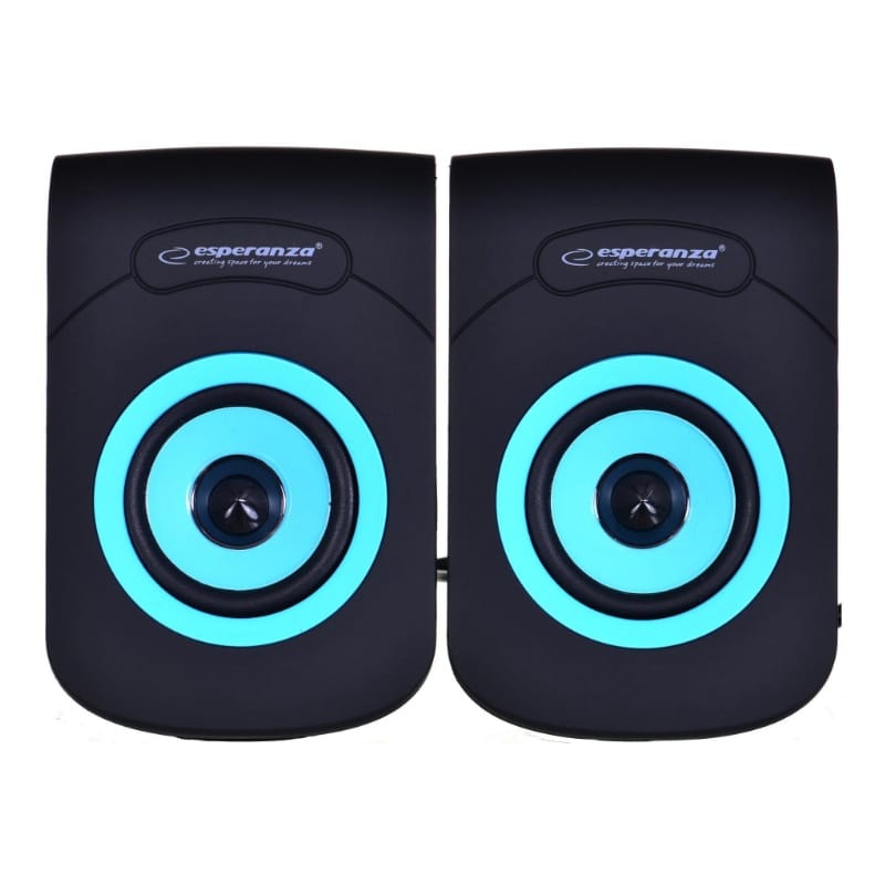 Boxe Stereo 2.0 Negru Albastru Flamenco Esperanza 2 4