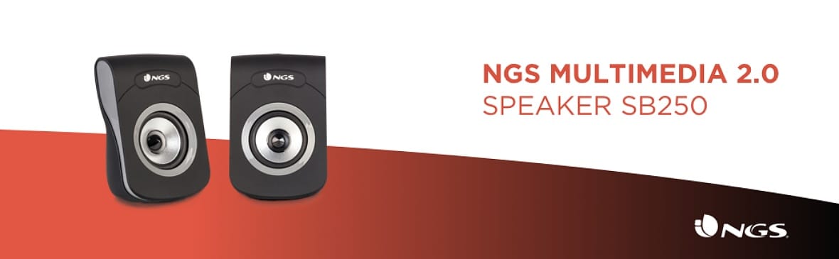 Boxe Multimedia 2.0 Usb Jack 3.5 Mm Silver:negru 2x3w Sb250 Ngs
