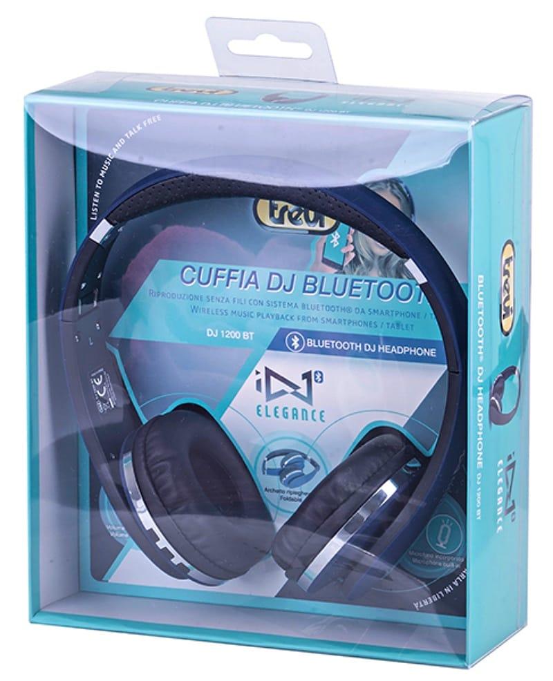 Casti Bluetooth Cu Microfon Dj 1200 Albastre Trevi
