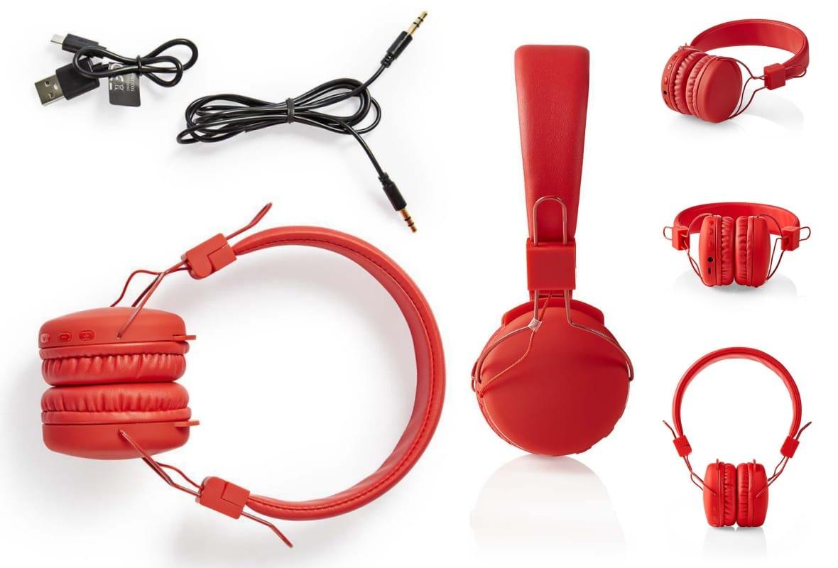 Casti Multimedia Bluetooth Rosu Nedis 3