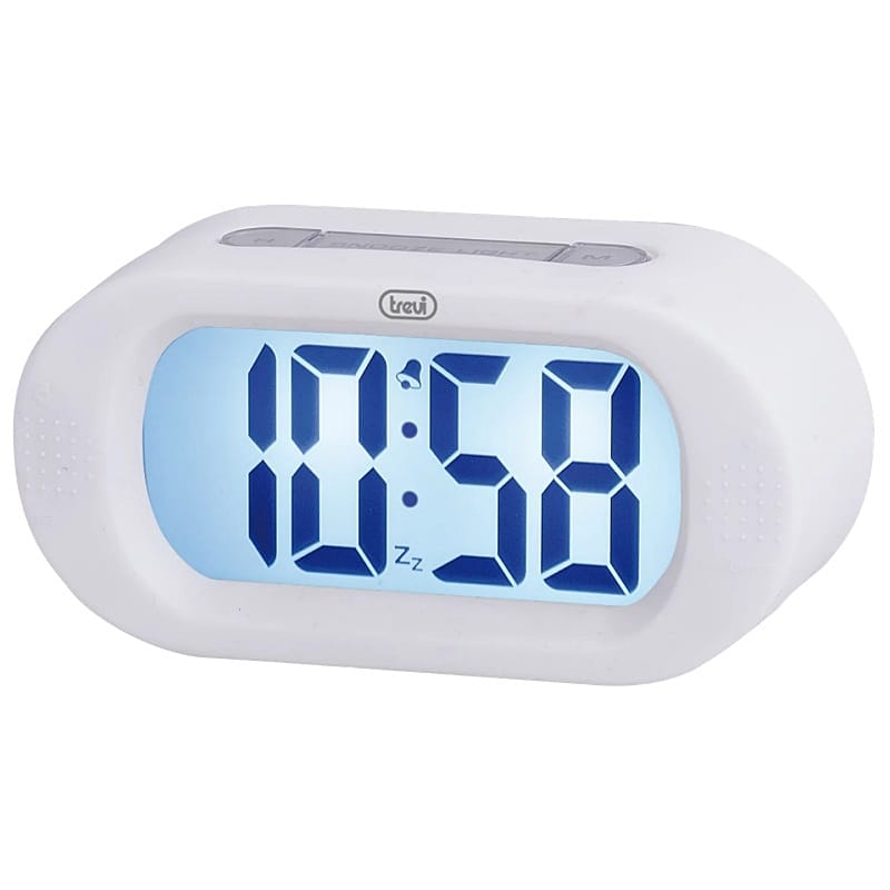 Ceas De Masa Cu Alarma Termometru Alb Trevi