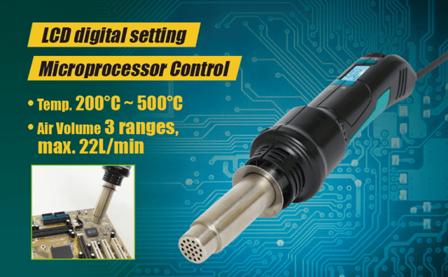 Ciocan De Lipit Cu Aer Cald Proskit Ss 602b