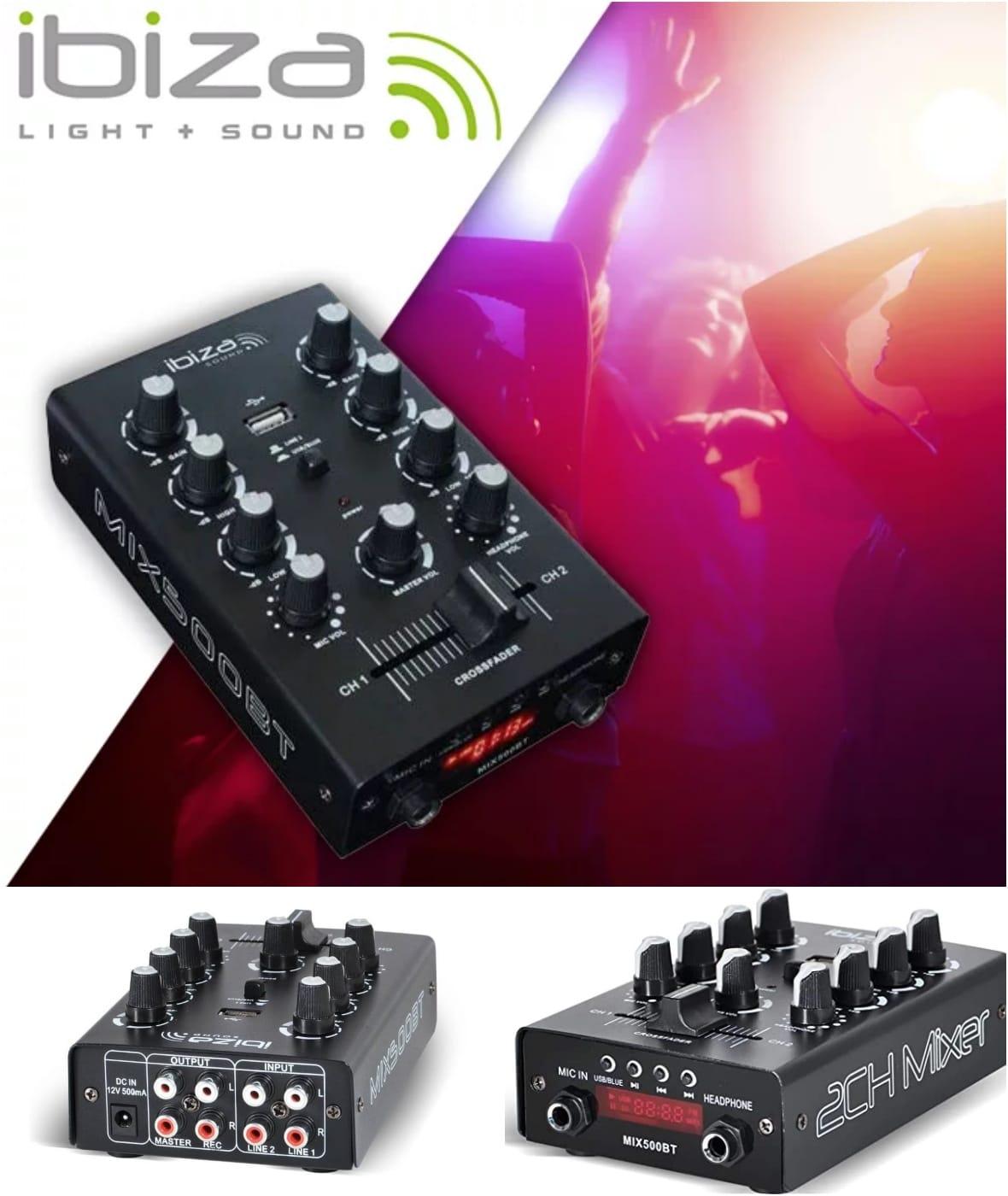 Mixer 2 Canale Cu Bluetooth Si Usb Ibiza