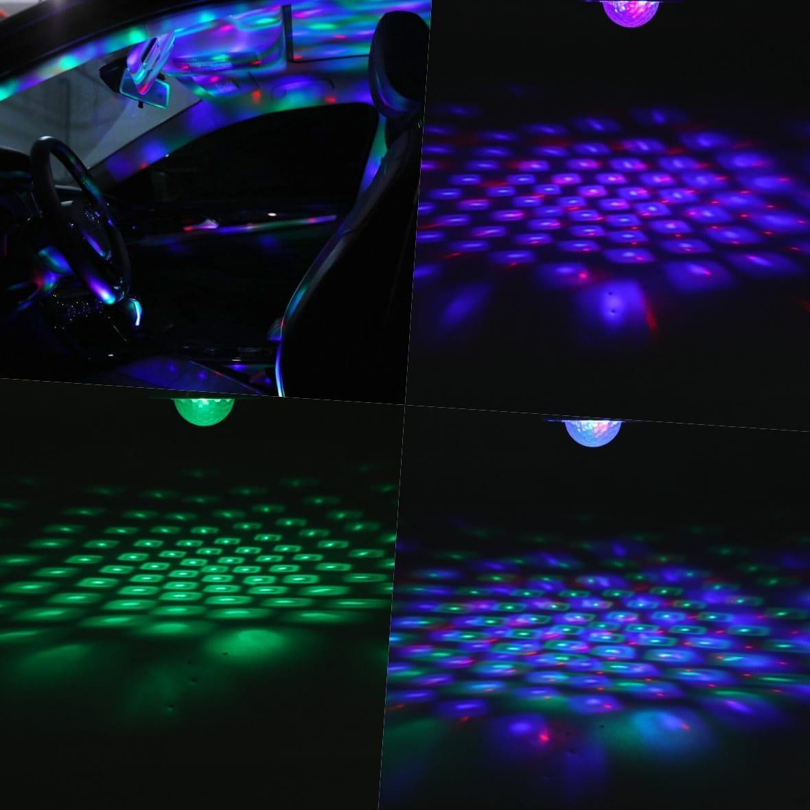 Set 4 Mini Astro Rgb Cu Stroboscop Si Telecomanda Habo.ro