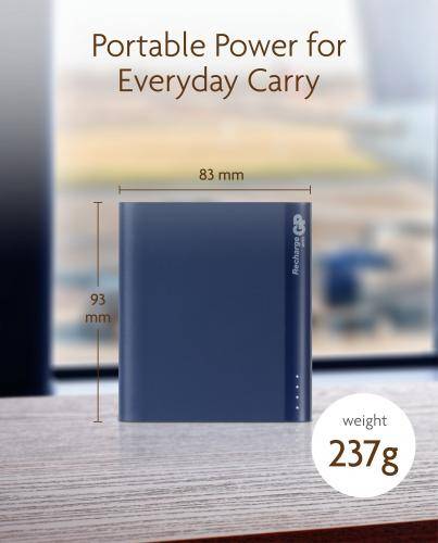 acumulator extern powerbank 10000mah albastru gp b10a 4