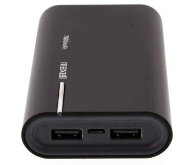acumulator extern powerbank 7800mah negru maxell 1