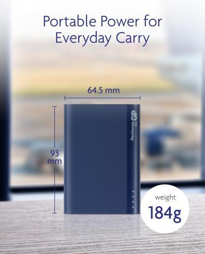 acumulator extern powerbank gp b07a 7500mah albastru 1