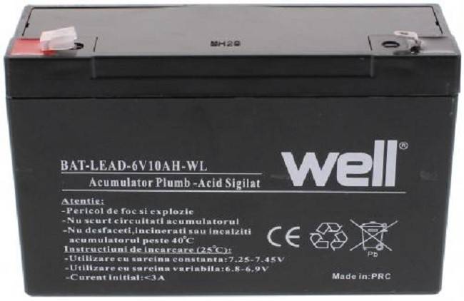 acumulator plumb acid 6v 10ah well 2