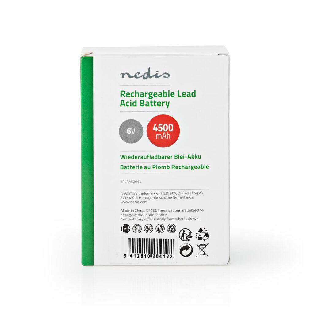 acumulator plumb acid reincarcabil 6v 4500mah nedis 5