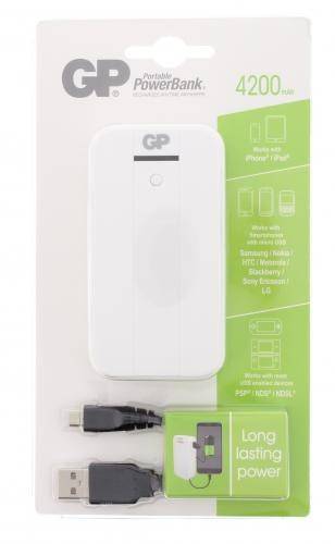 acumulator portabil powerbank 4200ma alb gp 2
