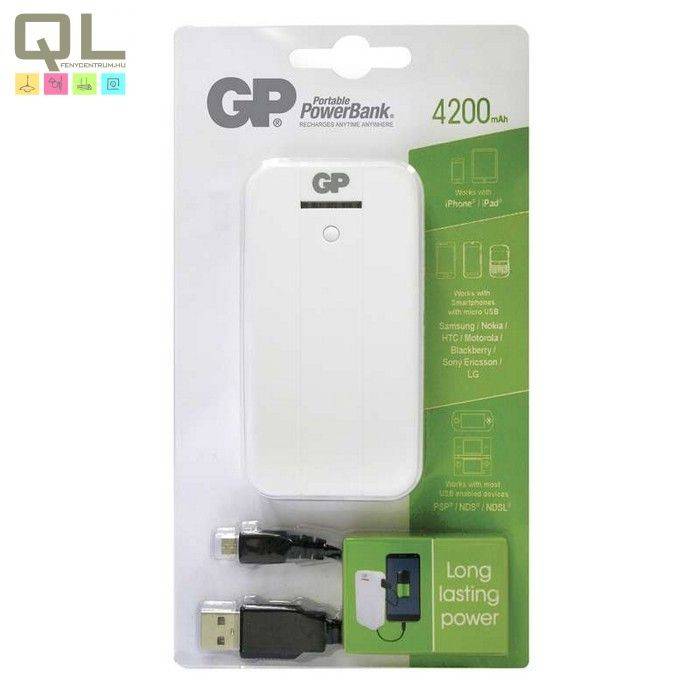 acumulator portabil powerbank 4200ma alb gp 5