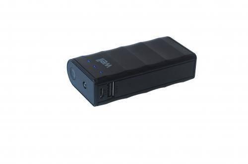 acumulator usb portabil powerbank 4000mah 1a negru well 1