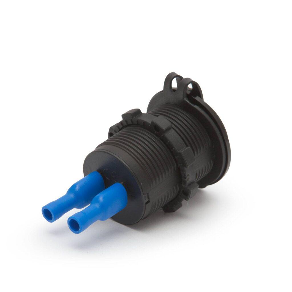 adaptor 12v 24v usb 21a qc30 cu montare in locul brichetei auto cu voltmetru 4