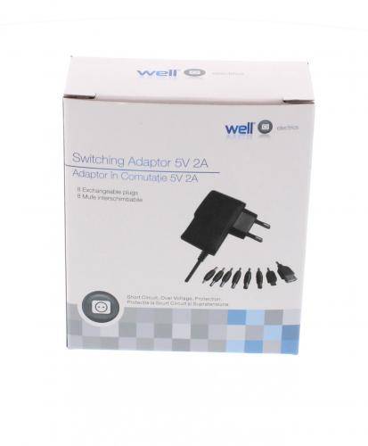 adaptor ac dc universal 5v 2a 8 mufe dc well 4