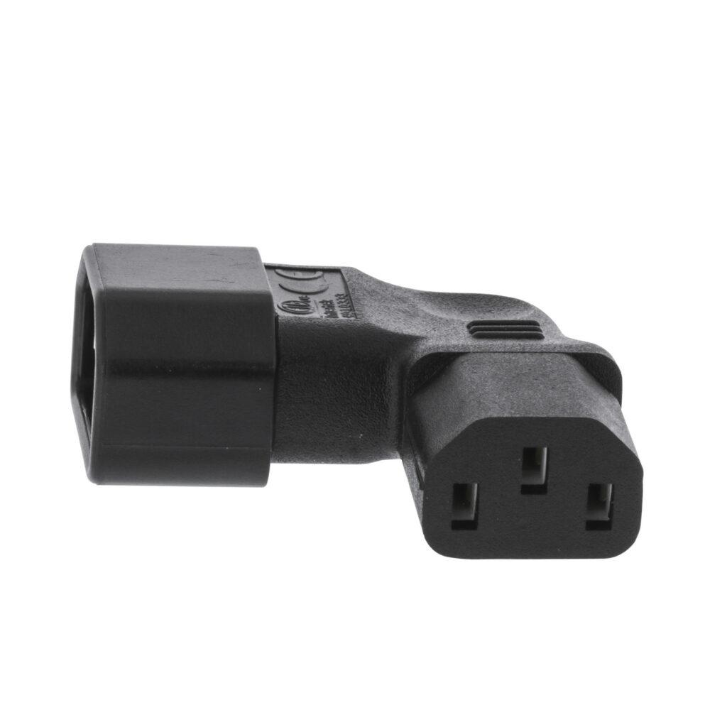 adaptor alimentare iec 320 c14 la iec 320 c13 la 90 grade spre dreapta valueline vlep11904b 2