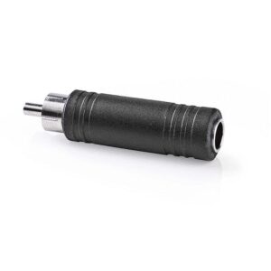 adaptor audio mono jack 63 mm mama rca tata nedis