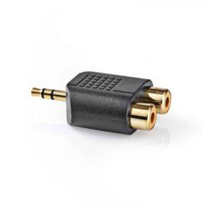 adaptor audio stereo jack 35 mm tata 2x rca mama aurit nedis