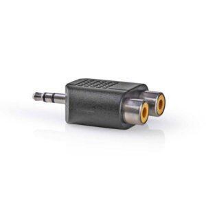 adaptor audio stereo jack 35 mm tata 2x rca mama nedis 1