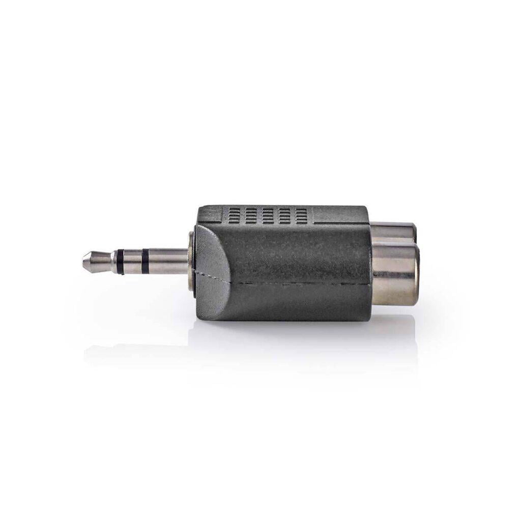 adaptor audio stereo jack 35 mm tata 2x rca mama nedis 3