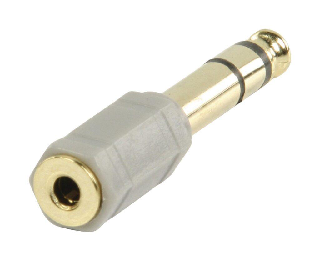 adaptor audio stereo jack 635 mm tata jack 35 mm mama gri bandridge 3