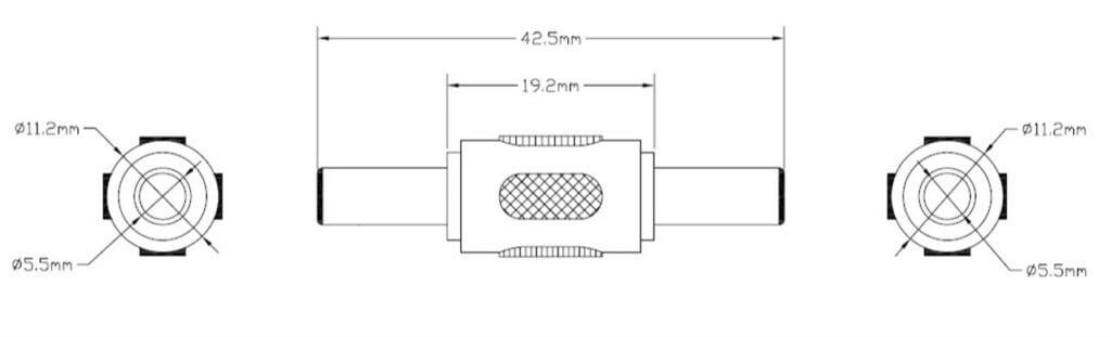 adaptor dc 55x21mm tata tata goobay 1