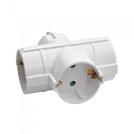 adaptor distribuitor 3 prize schuko 3x 16a max 3680w v tac