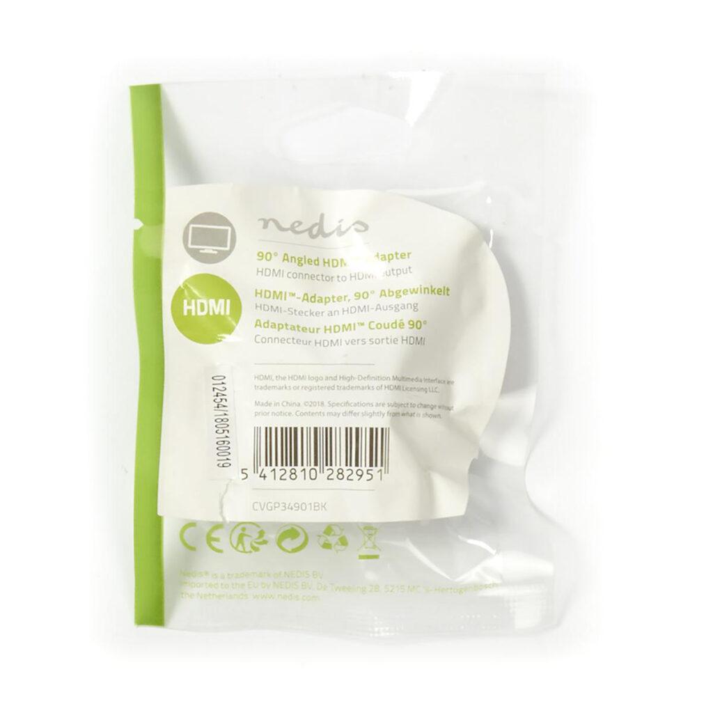 adaptor hdmi tata conector 90 grade intrare mama hdmi nedis 7