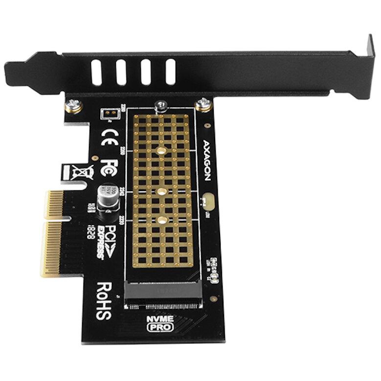 adaptor intern pcem2 n pci e 30 4x m2 ssd nvme suport ssd pana la 80mm axagon 4