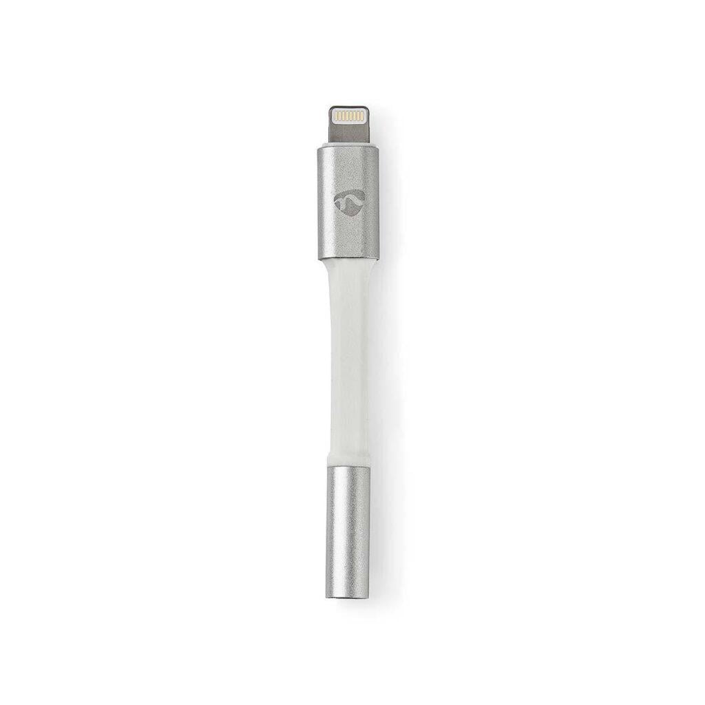 adaptor iphone apple lightning 8 pin tata la jack 35 mm mama 015m gri nedis