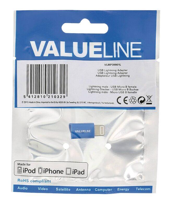 adaptor iphone lightning tata micro usb mama albastru valueline 3 scaled