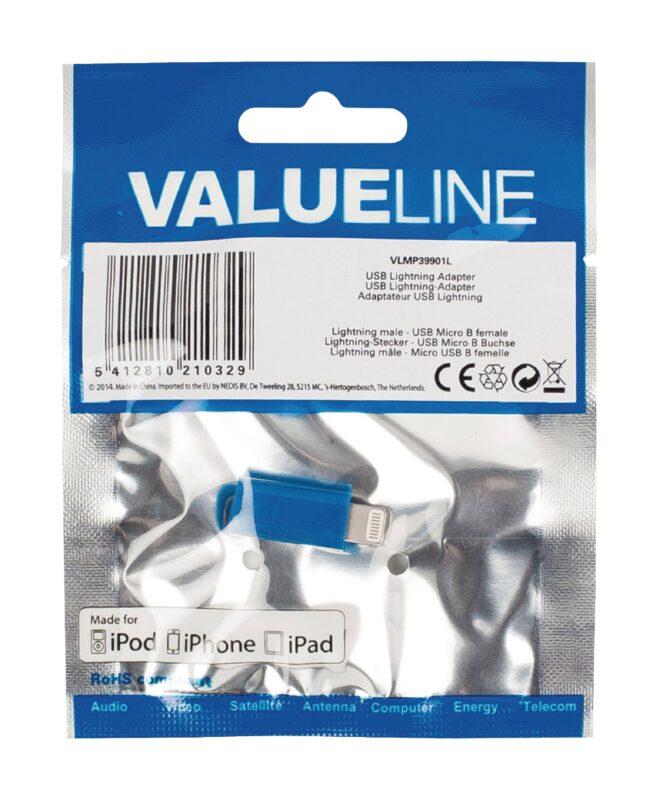 adaptor iphone lightning tata micro usb mama albastru valueline 4 scaled