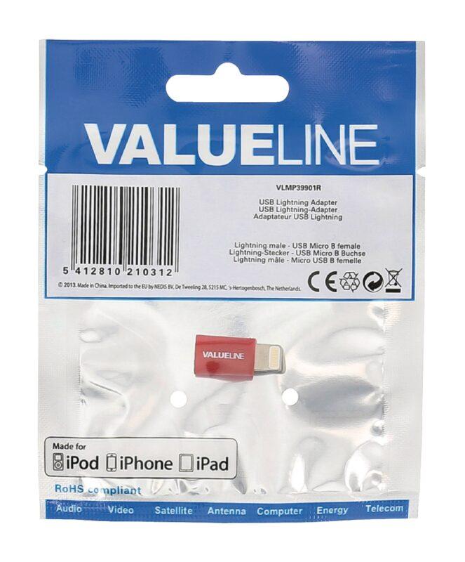 adaptor iphone lightning tata micro usb mama rosu valueline 3 scaled