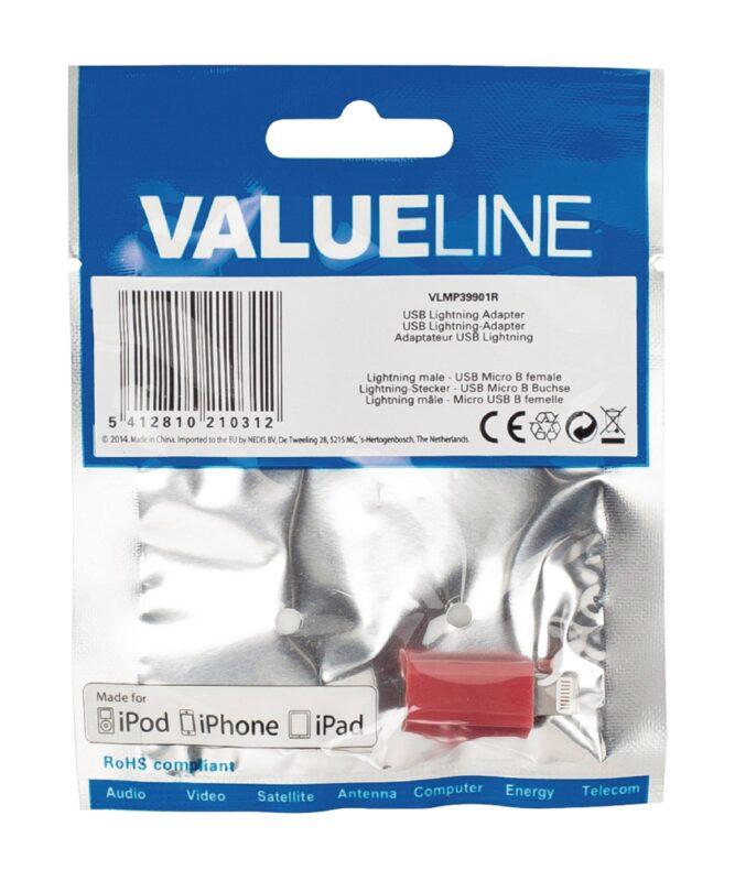 adaptor iphone lightning tata micro usb mama rosu valueline 4 scaled