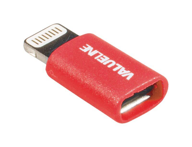 adaptor iphone lightning tata micro usb mama rosu valueline scaled
