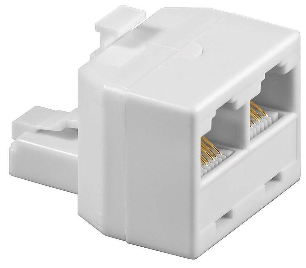 adaptor isdn rj45 8p8c tata la 2x rj45 8p8c mama alb goobay