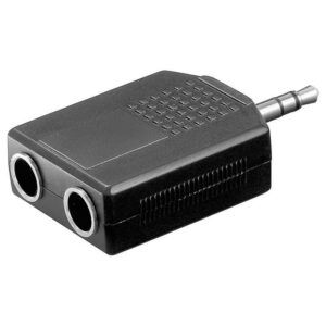 adaptor jack 35 mm stereo tata la 2x 635 mm stereo mama goobay