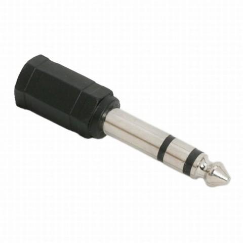 Adaptor Jack 6.35 mm stereo la Jack 3.5 mm stereo mama Goobay 1 adaptor-jack-635-mm-stereo-la-jack-35-mm-stereo-mama-goobay