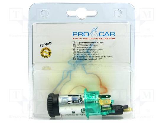 adaptor mufa mama bricheta auto x1 10a 1224vdc verde pro car 68131100 1