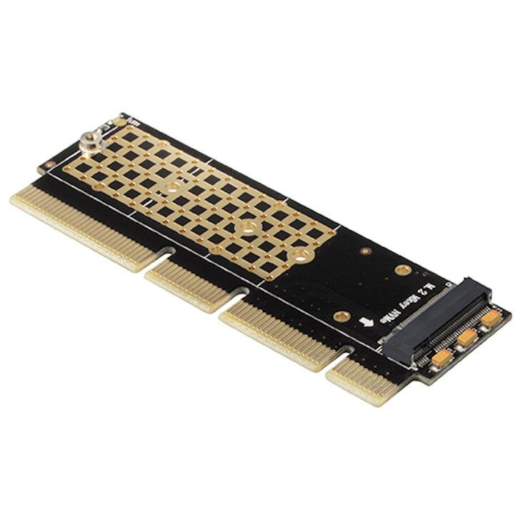 adaptor pci e 30 16x m2 ssd nvme ssd pana la 80mm low profile axagon nvme pcem2 1u 2