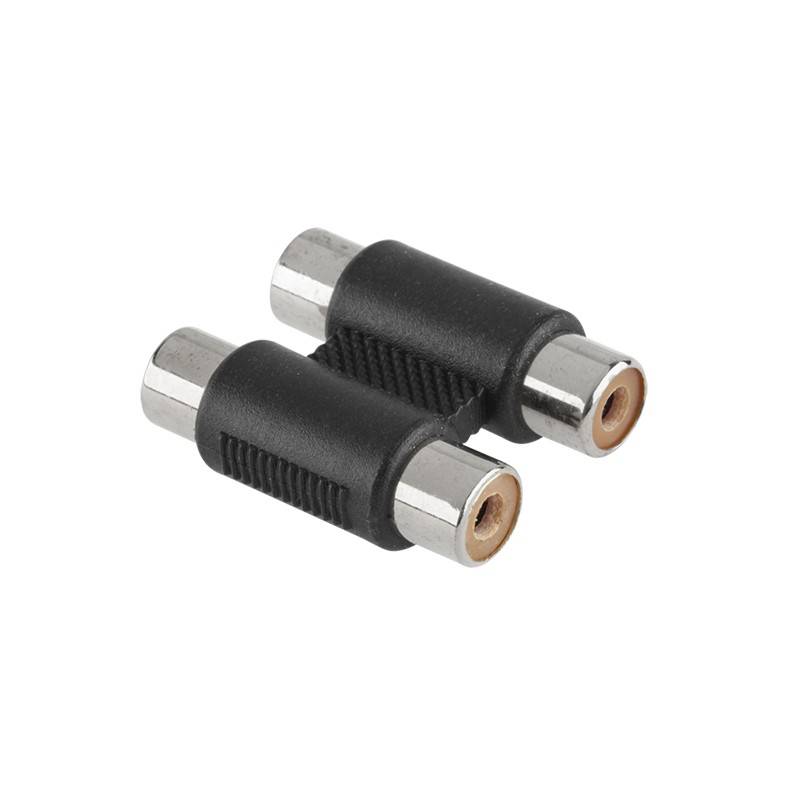 adaptor prelungire 2x rca mama la 2x rca mama goobay 1