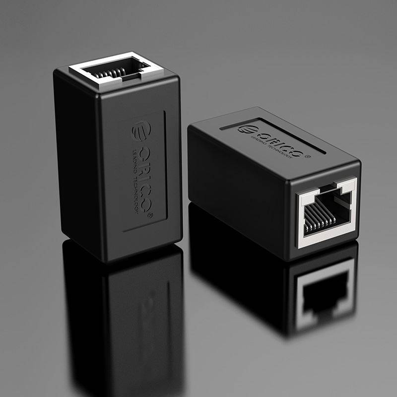 adaptor prelungitor cablu de retea cat6 utp 1000mbs rj45 mama mama orico pug mtm negru 3