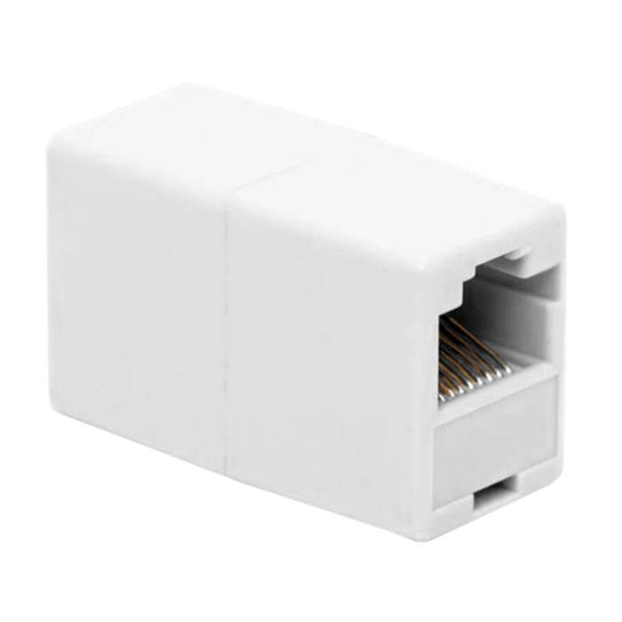 adaptor prelungitor rj45 8p8c cat5 soclu soclu conexiunea drept alb