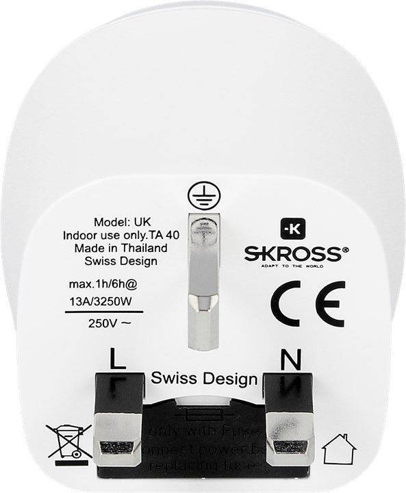 adaptor priza eu uk 13a skross 3