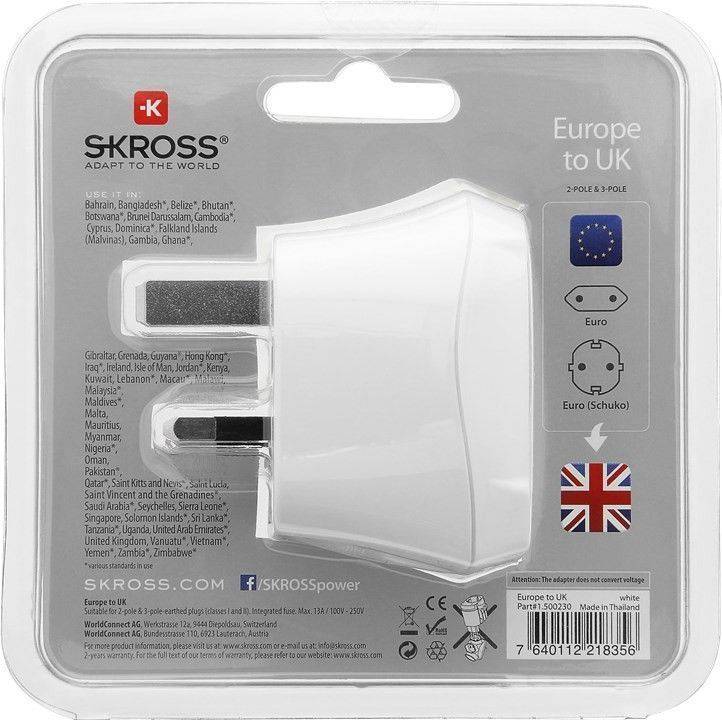 adaptor priza eu uk 13a skross 4