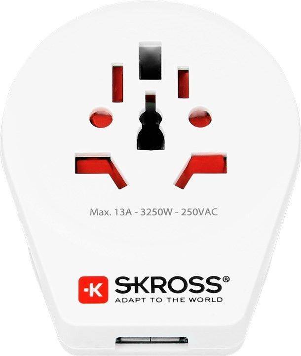 adaptor priza skross universal world uk cu usb 1