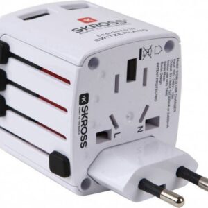 adaptor priza universal 3 p tata schuko mama skross