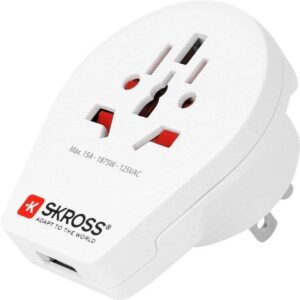 adaptor priza universal world usa cu usb skross