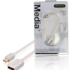 adaptor profesional mini displayport displayport v11 02m alb profigold