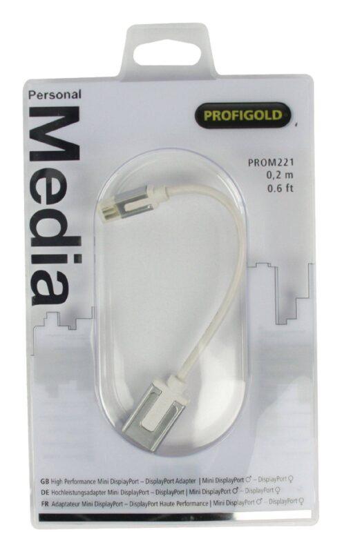 adaptor profesional mini displayport displayport v11 02m alb profigold 4