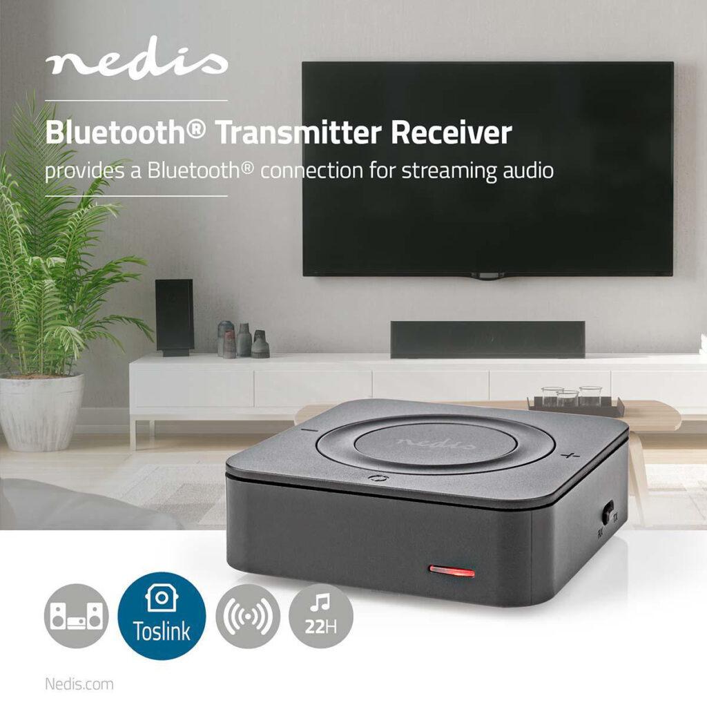 adaptor receptor si transmitator audio wireless nedis bluetooth toslink 1